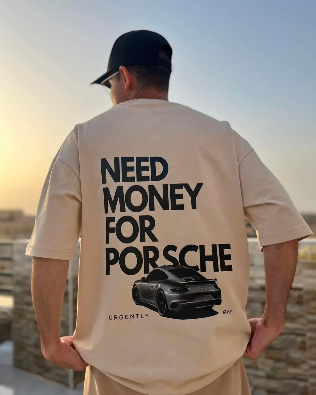 Need Money For Porsche Oversized T-Shirt – Premium Streetwear Graphic Tee